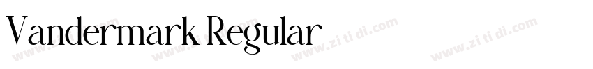 Vandermark Regular字体转换